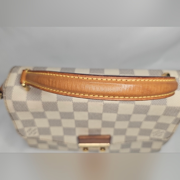Authentic Louis Vuitton Damier Azur Top Handle Crossbody Bag - Picture 4 of 9